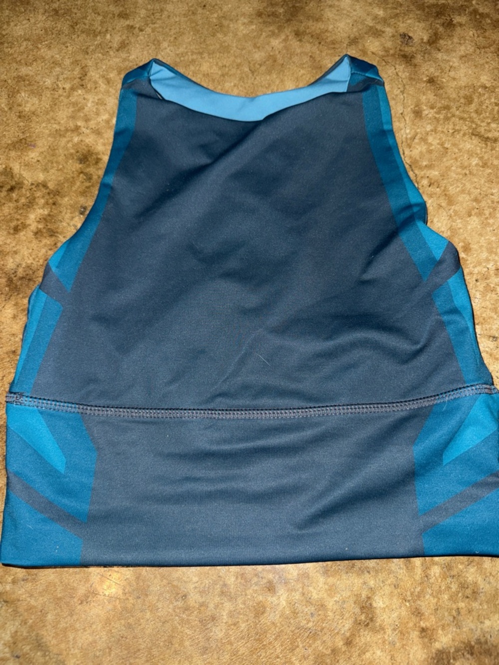 DYI Navy and Teal Athletic Tank Top